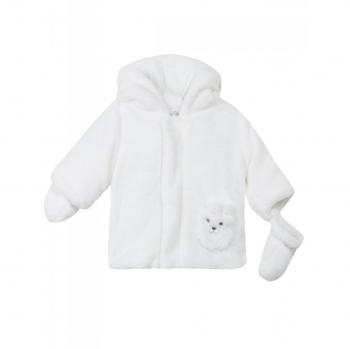 Absorba Premiers - Abrigo unisex para bebé blanco 9 meses