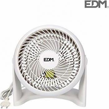 EDM 33953 Ventilador 2 En 1 para Suelo y Pared 50W, Blanco, 18 cm