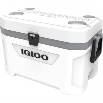 Nevera Portátil IGLOO Latitude Marine 54 - Retiene el hielo hasta 5 días, 51 litros, Protección UV, Acero inoxidable