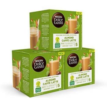 Nescafé DOLCE GUSTO Café ALMENDRA LATTE - Pack De 3 x 12 cápsulas - Total: 36 Cápsulas