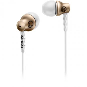 Philips SHE8100GD/00 Oro, Blanco Intraaural Dentro de oído auricular - Auriculares