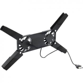 Enfriador Plegable USB con Doble Ventilador y Soporte Giratorio para PC, Portátil y Macbook G8TC