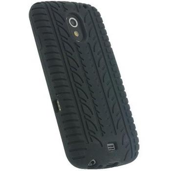 igadgitz U1448 Carcasa Neumático de Silicona y Pantalla Protector Compatible con Samsung Galaxy Nexus I9250 - Negro