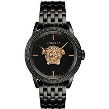 Versace Palazzo Empire Men's Watch Black Steel 3D Medusa Logo