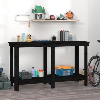 Banco de trabajo de madera maciza de pino 140x50x80 cm