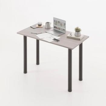 Mesa Escritorio Oyun Supreme Plata con Patas Negras - PLYKIT