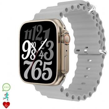 Smartwatch TRAIL S Plus con monitor de oxígeno en sangre y tensión, notificaciones de Apps, pantalla de 1,83 y correa Sea band.