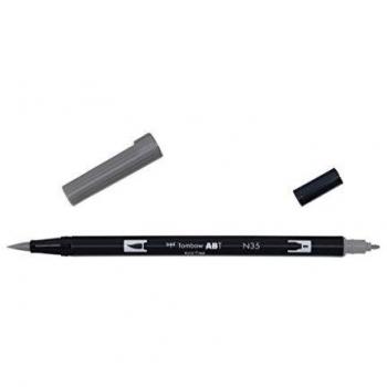 Tombow - Dual Brush | Rotulador Acuarelable de Doble Punta para Dibujos Profesional, Lettering, Manga, Bocetos y Acuarela - Color N35