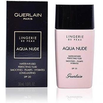 Guerlain Viso Lingerie de Peau Aqua Nude SPF20 Fondotinta liquido 30 ml 05W foncé doré