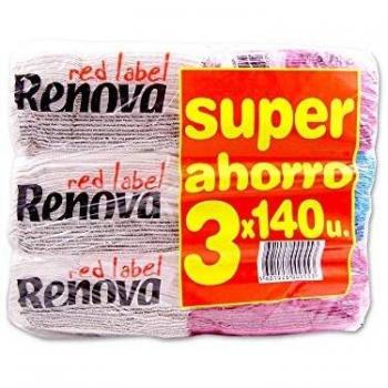 Renova Servilletas Red Label 1 Capa - 3 Paquetes -