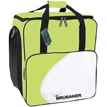 'Henry Brubaker Lake Placid' botas de esquí bolsa mochila tiene completo equipo incluye casco, Green - Grün/Weiß, talla única