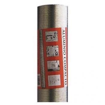 Tubo de aluminio retráctil estándar compacto 40 cm, diámetro 120 mm, color blanco