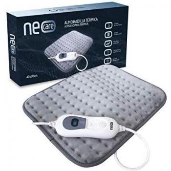 NEOCARE Almohadilla Térmica 40x30cm. Manta Eléctrica Para el Alivio del Dolor Muscular Lumbar, Cuello y Hombro