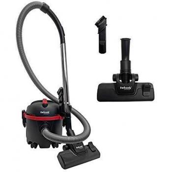 Aspiradora de Tambor Seco Ewbank DV6 6L, Sin Bolsa, 700W, Cable Extra Largo de 8m, Cepillo de Alta Eficiencia, Almacenamiento de Herramientas Integrado - Negro