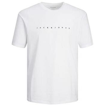 Camiseta Hombre Jack & Jones JJESTAR TEE SS Básica Relaxed Fit Color Blanco - Talla L