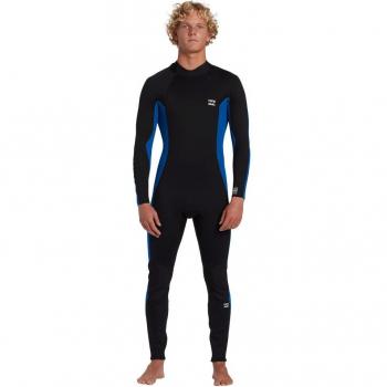 Billabong Traje de surf de hombre 4/3mm Foil GBS con manga larga y cremallera trasera
