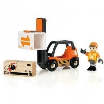 BRIO® WORLD Wooden Forklift Truck 33573 for Kids Ages 3+