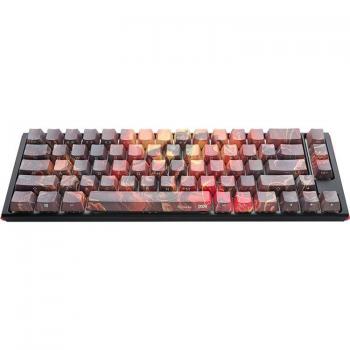 Ducky One 3 SF Doom Limited Edition Teclado Mecánico USB QWERTY Alemán Multicolor con retroiluminación RGB LED y switches MX-Silent-Red