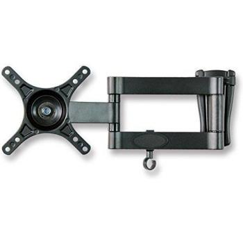 TM Electron TMSLC473 Soporte de pared universal inclinable, giratorio con brazo doble para monitores o televisores LED, OLED, LCD, Plasma de 10 hasta 24, max. 15Kg, VESA 100X100