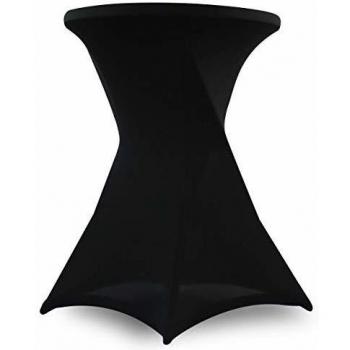 Mantel para mesa alta de bar Oviala - Negro