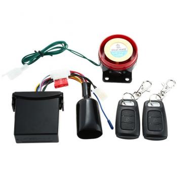 Steelmate 886E - Sistema de Alarma 1 Via Impermeable ECU Inmovilización de Motor para Motocicleta con 2 Transmisor de Moda
