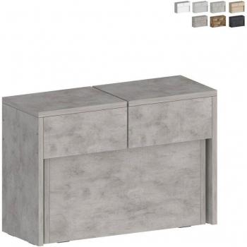 Banco extensible de 66 a 290 cm para mesa de comedor consola Pratika A - Color Gris