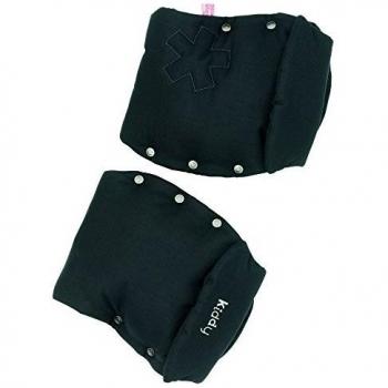Kiddy  - Manoplas universales  mix'n match para coche de paseo negro