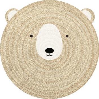 Alfombra de Vinilo Infantil Oso Camilo 180 cm Imitación Textura Natural