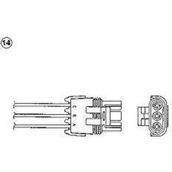 Sonda Lambda NGK 92134 para Renault Clio, Megane y Opel Vectra B - Sensor de Oxígeno