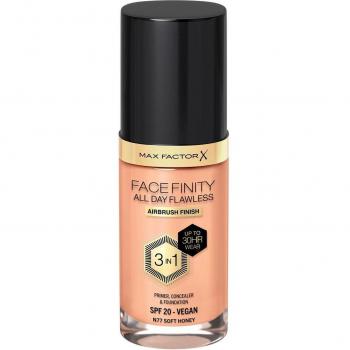 Max Factor Facefinity All Day Flawless Long-Lasting Foundation SPF 20 Shade 77 Soft Honey 30 ml