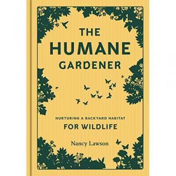 Humane gardener nurturing a backyard habitat for wildlife