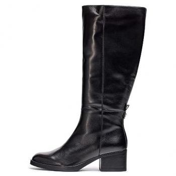 Bota Wonders G6215XL - Botas de mujer de piel con ancho especial, color negro, talla 41