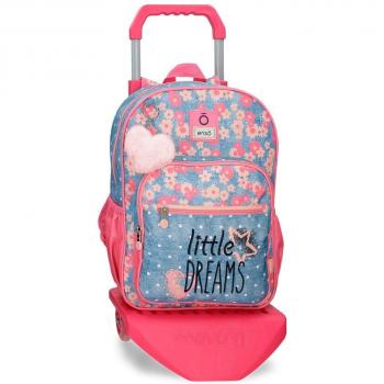 Mochila escolar para niña Enso Little Dreams con carro 38 cm