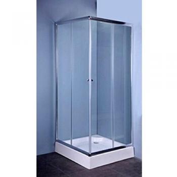 Mampara de ducha cristal transparente 4 mm 70x70 cm IGLO4