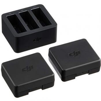 Kit de Carga DJI Osmo Action - Estación de Carga, 2 Baterías, 2 Carcasas para Batería, Sistema de Carga Inteligente