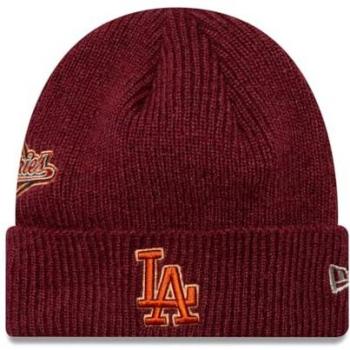 New Era LA Dodgers World Series Patch Cuff Knit Beanie - Rust/Copper, One Size Unisex