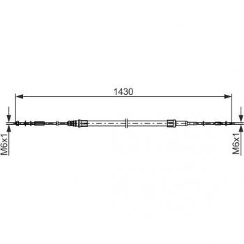 Cable de freno de mano BOSCH 1 987 482 864