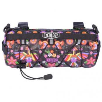 Cycology Bolsa Manillar Frida Black 2.4l - Bolsa para bicicleta, capacidad de 2.4 litros, diseño exclusivo Frida, color negro, resistente al agua, fácil acceso durante el ciclismo, ideal para llevar