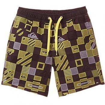 Quiksilver Badeshorts Checkeredvl Y15 B JAMV - Pantalones cortos deportivos para niño, color amarillo
