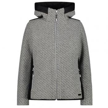 CMP Women's Grey Softshell Jacket with Fixed Hood - Size 40