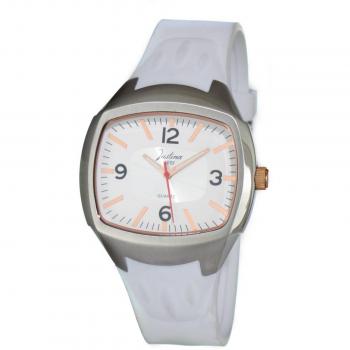 Reloj Justina Analógico Unisex de Cuarzo con Correa de Caucho JPB27 42mm