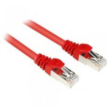 Cable de red Sharkoon Cat.6 de 1,5 metros en color Rojo con tecnología SF/UTP (S-FTP)