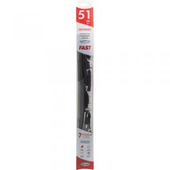 Escobilla Limpiaparabrisas Individual Fast 51 cm - 20, Compatible con Escobillas Tradicionales y Curvas, Máxima Aderencia y Resistencia