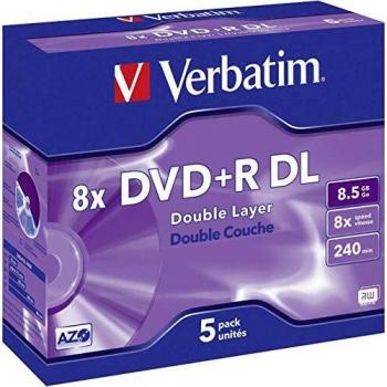 Verbatim Jewel Case - Pack de 5 DVD+R