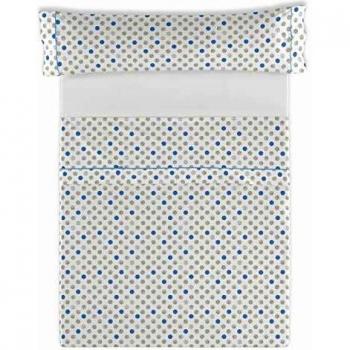 ESTELIA - Juego de sábanas Kima Color Azul - Cama de 150