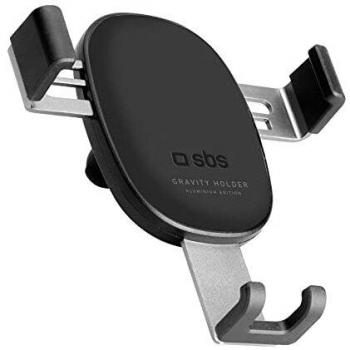 Soporte Universal Coche SBS con Cierre AUTOMATICO Sistema AIRVENT Clip Negro