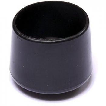 Brinox B75335N Contera Exterior Redonda Flexible, Negro, Diámetro 40 mm, Set de 50 Piezas