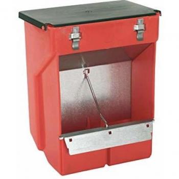 Comedero Automático para Conejos con 2 Compartimentos - 3.5 Litros, 23 x 26 cm