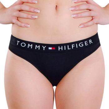 Tanga Tommy Hilfiger Original Negro con Banda Elástica y Logo - Tamaño L