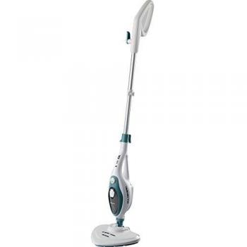 Ariete 4164 Steam mop 10 en 1 mopa a vapor, 1500 w, autonomía ilimitada, depósito 350 ml, altura regulable, mango extraíble, cabezal pivotante, color blanco azul